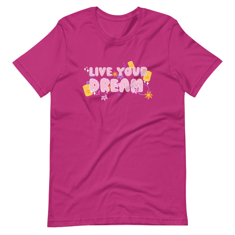 runDisney Tangled Live Your Dream Disney Rapunzel Running Unisex t-shirt