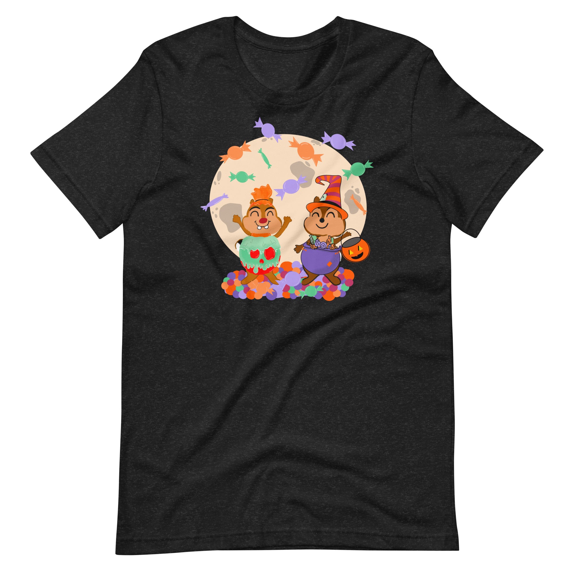 Chip and Dale Disney Halloween Trick or Treat Candy Unisex t-shirt