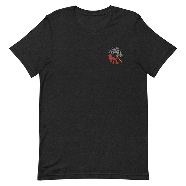 Red House T-Shirt Lion Brave EMBROIDERED Grfdor Shirt Universal Bookish T-Shirt