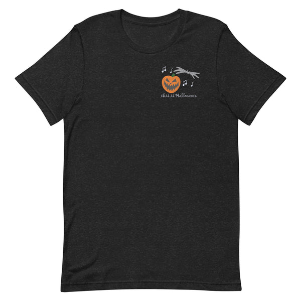 This is Halloween Nightmare Before Christmas T-Shirt Disney Halloween Music 2-Sided  Unisex t-shirt