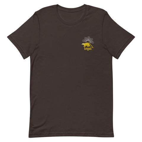 Yellow House T-Shirt Badger Loyal EMBROIDERED Hflpuf Shirt Universal Bookish T-Shirt