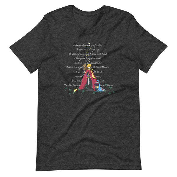 Sword in the Stone T-Shirt King Arthur with Archimedes and Merlin Adult Unisex T-Shirt