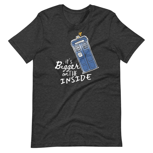 It's Bigger on the Inside T-Shirt Dr Who Police Box Shirt, Time Lord Shirt Whovian T-shirt