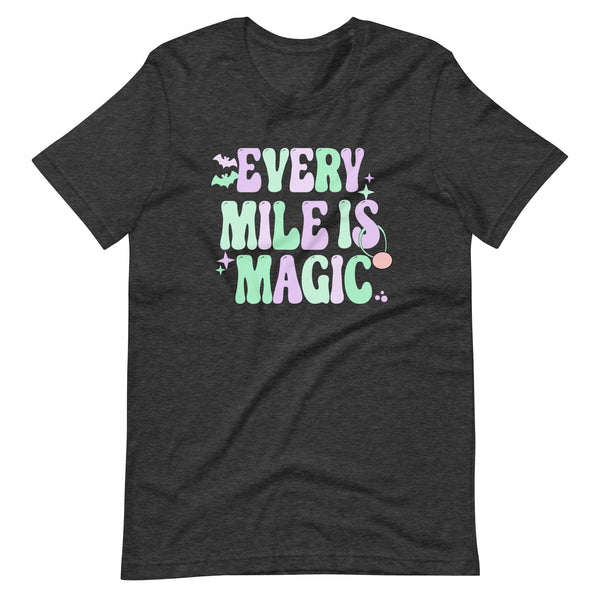 runDisney Halloween Every Mile is Magic Pastels Disneyland running Unisex t-shirt