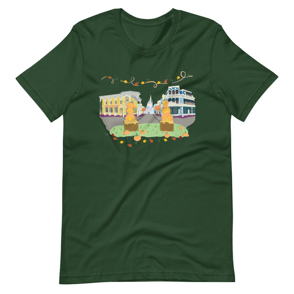 Disney Fall on Main Street USA Magic Kingdom Halloween Unisex t-shirt