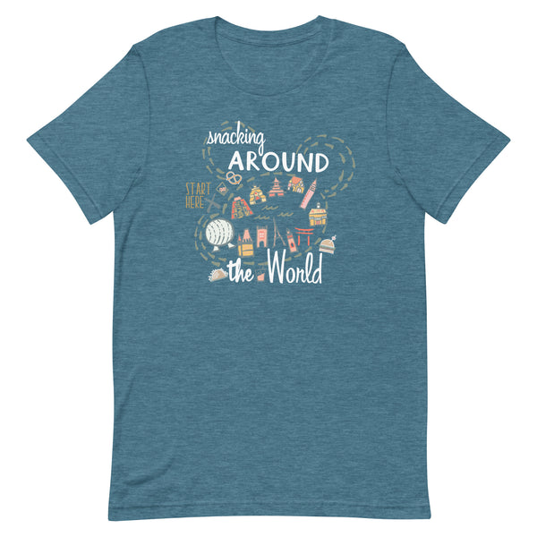 Epcot Snacking Around the World T-Shirt Epcot Food Disney Shirt Food and Wine Festival T-Shirt