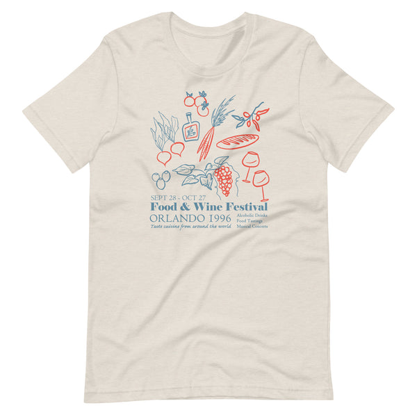 Disney Food and Wine T-shirt 1996 EPCOT Food and Wine Festival T-Shirt