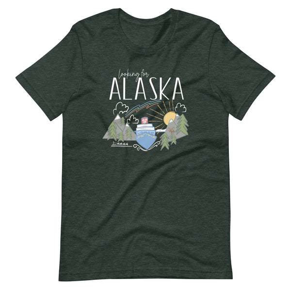 Disney Cruise Alaska T-Shirt Cruise Shirt with Moose Dogs Aurora Borealis and Sunshine Alaska T-shirt