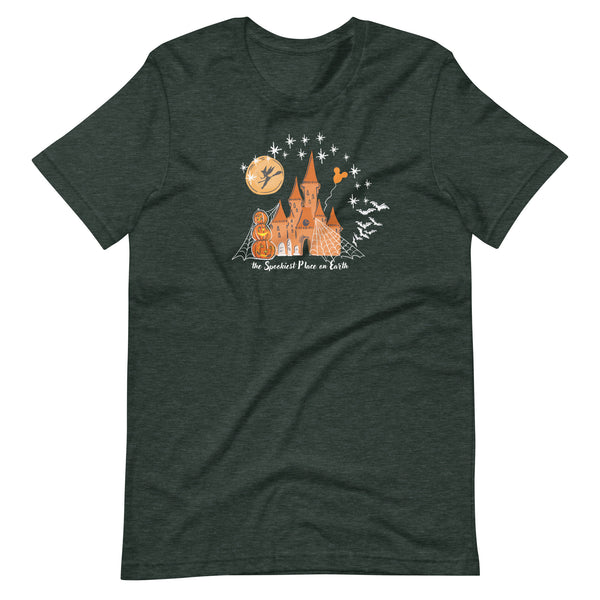 Tink Halloween Castle T-Shirt Tinkerbell Disney Halloween Spookiest Place on Earth T-shirt