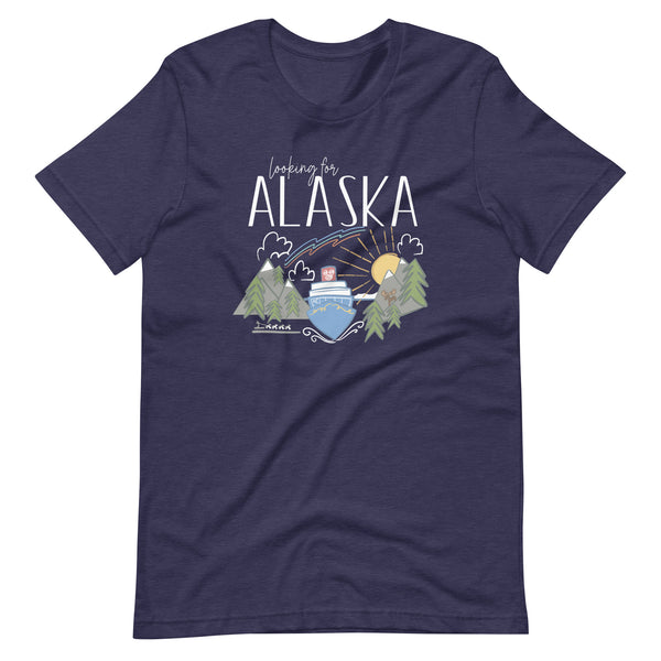 Disney Cruise Alaska T-Shirt Cruise Shirt with Moose Dogs Aurora Borealis and Sunshine Alaska T-shirt