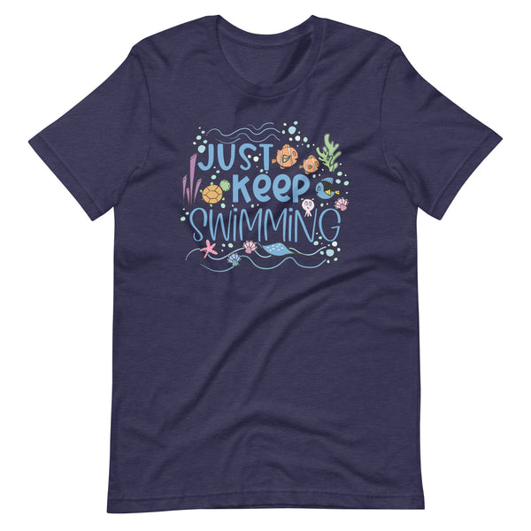 Finding Nemo T-Shirt Disney Shirt Just Keep Swimming Ocean T-Shirt