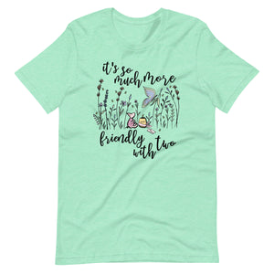 Piglet Friendlier with Two READY TO SHIP- Heather Mint- Small