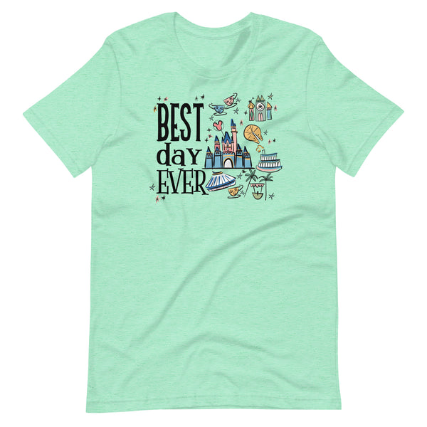 Disneyland Best Day Ever T-Shirt Best Day Ever Disney Trip Disney Castle T-Shirt