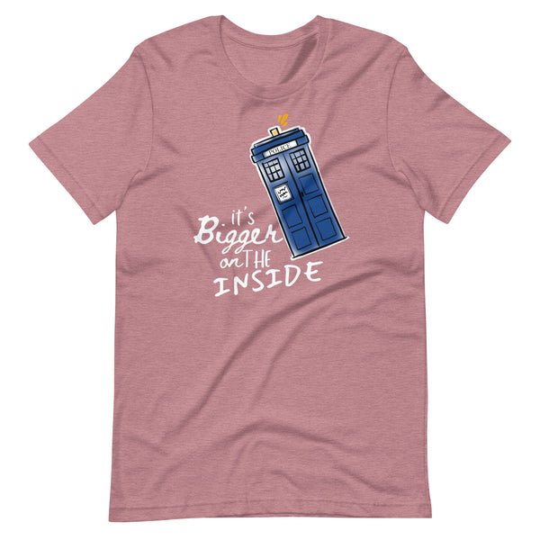 It's Bigger on the Inside T-Shirt Dr Who Police Box Shirt, Time Lord Shirt Whovian T-shirt