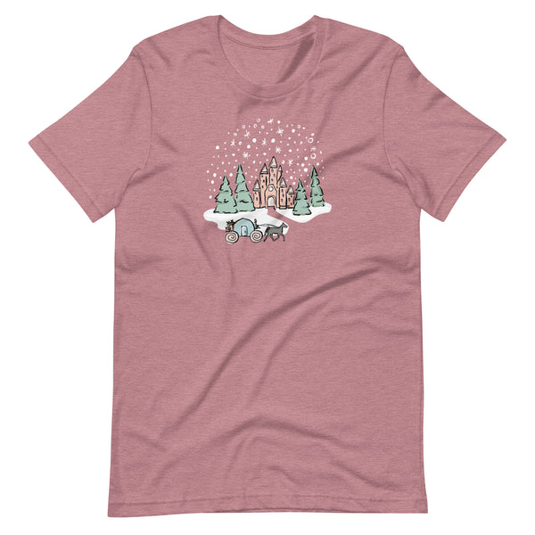 Vintage Disney Christmas Castle T-Shirt Disney Cinderella Castle Christmas T-shirt