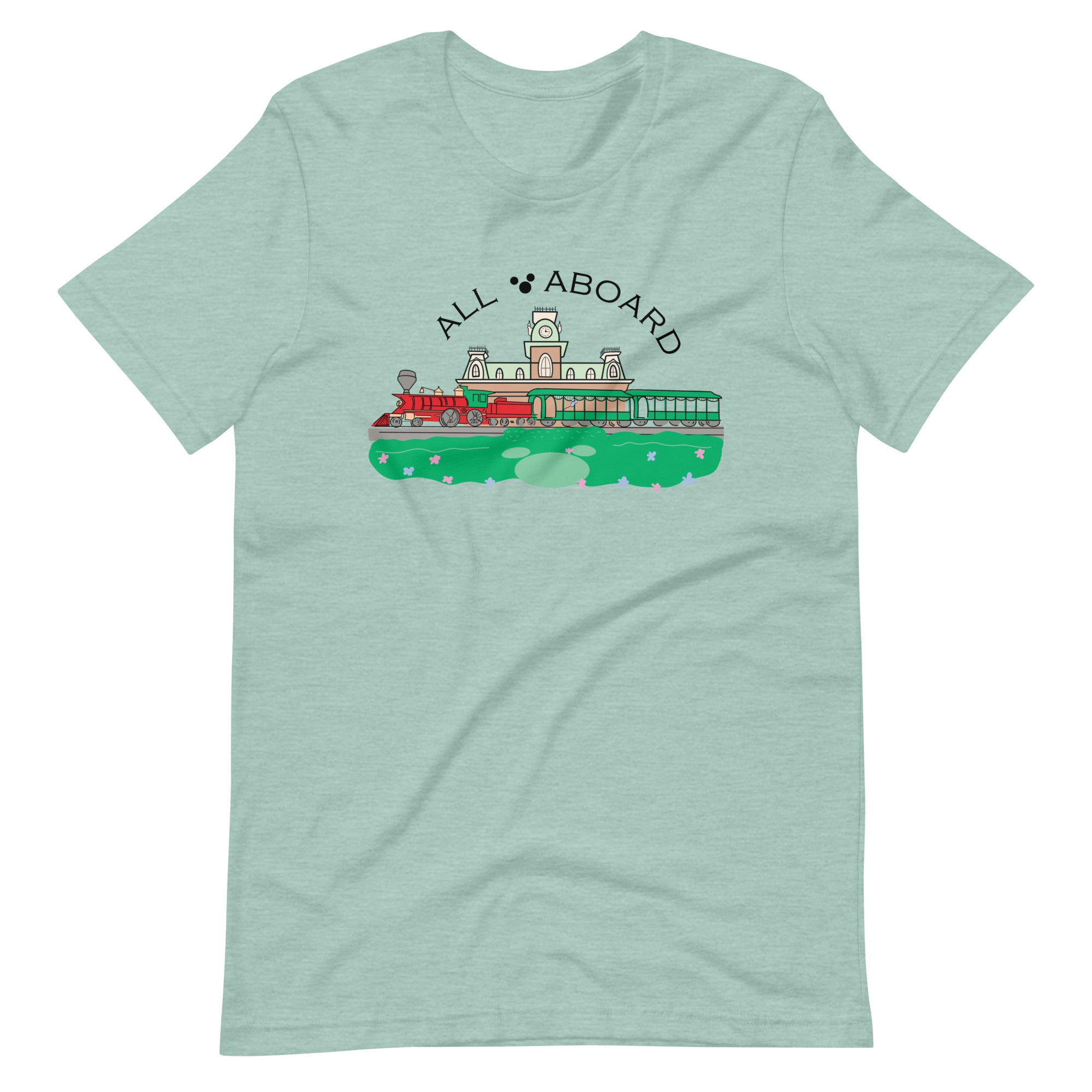 Disney Train All Aboard Disney Railroad Shirt Disney Shirt Unisex t-shirt