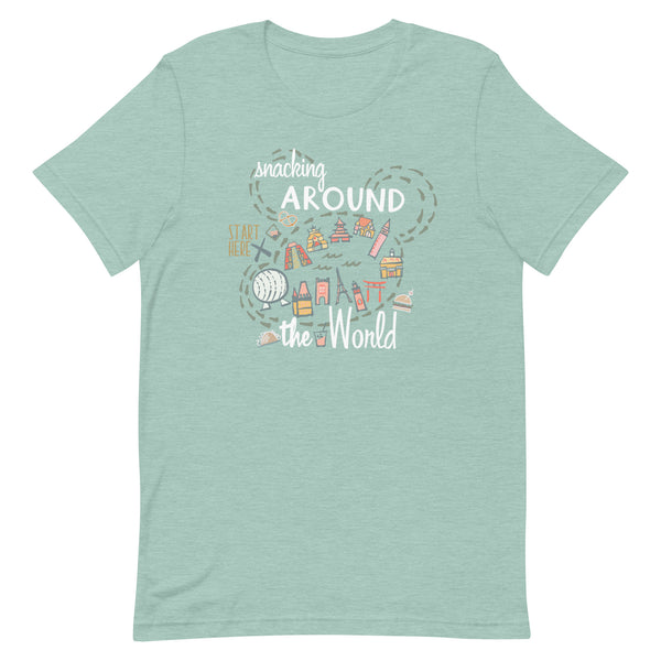 Epcot Snacking Around the World T-Shirt Epcot Food Disney Shirt Food and Wine Festival T-Shirt