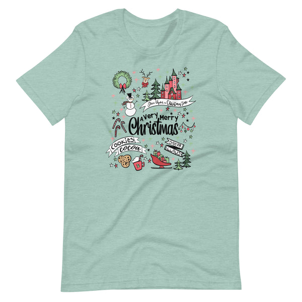 Disney Christmas Party T-Shirt Disney Shirt Very Merry Christmas Magic Kingdom Party Unisex T-Shirt