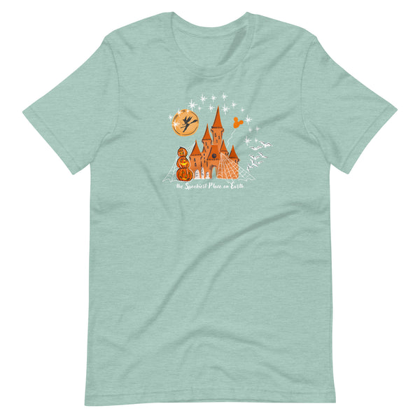 Tink Halloween Castle T-Shirt Tinkerbell Disney Halloween Spookiest Place on Earth T-shirt