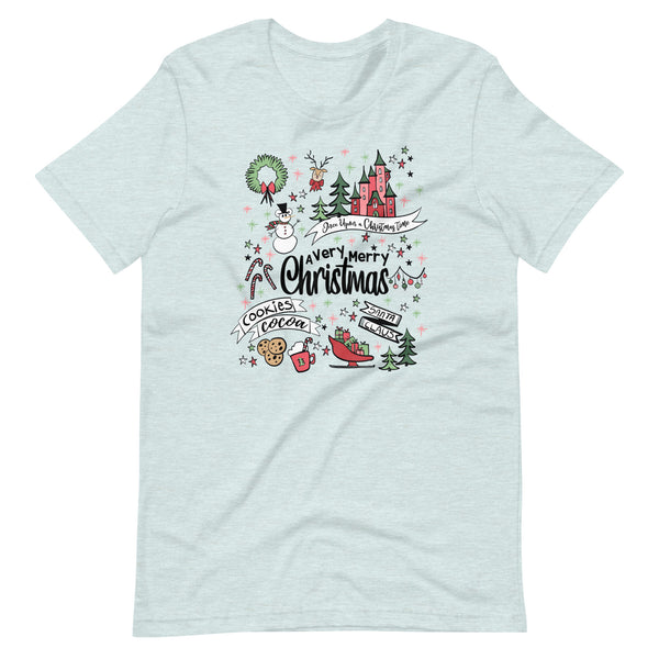Disney Christmas Party T-Shirt Disney Shirt Very Merry Christmas Magic Kingdom Party Unisex T-Shirt