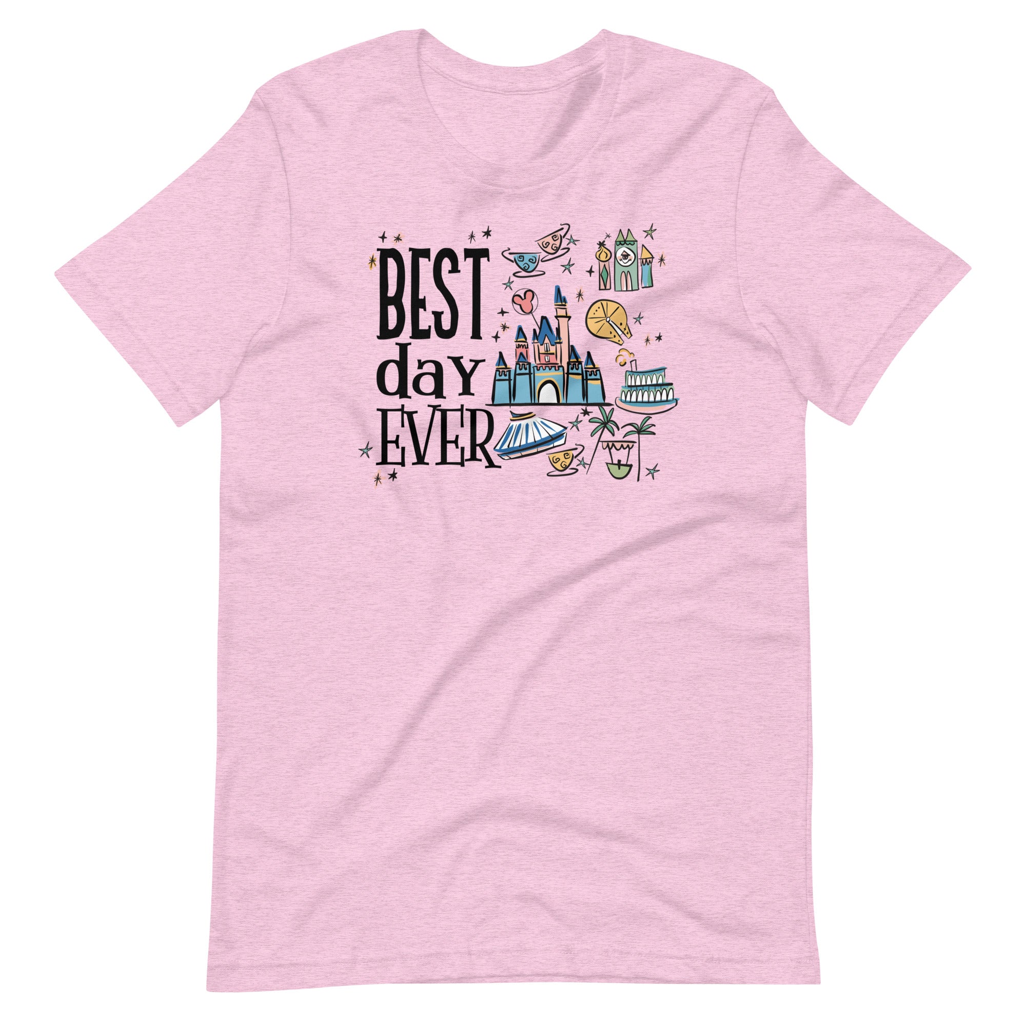 Disneyland Best Day Ever T-Shirt Best Day Ever Disney Trip Disney Castle T-Shirt