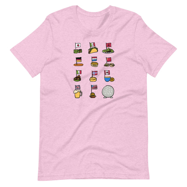 Epcot Flags T-Shirt World Showcase Food and Wine Epcot Countries Disney Food T-Shirt