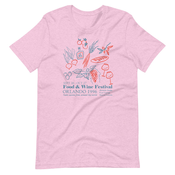 Disney Food and Wine T-shirt 1996 EPCOT Food and Wine Festival T-Shirt