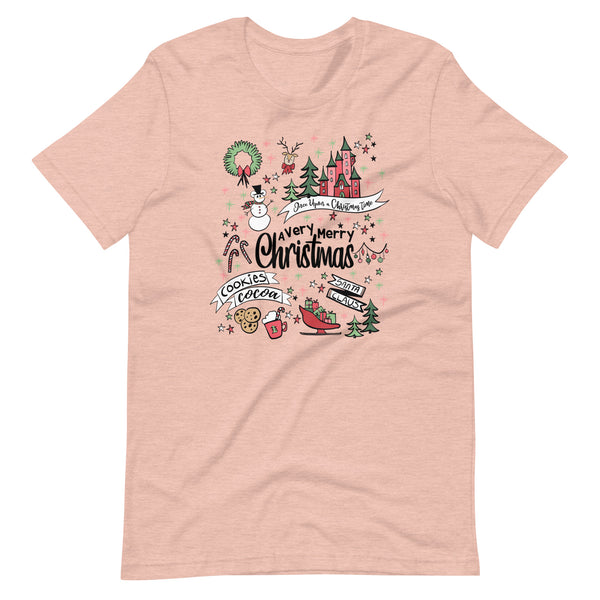 Disney Christmas Party T-Shirt Disney Shirt Very Merry Christmas Magic Kingdom Party Unisex T-Shirt