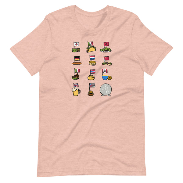 Epcot Flags T-Shirt World Showcase Food and Wine Epcot Countries Disney Food T-Shirt