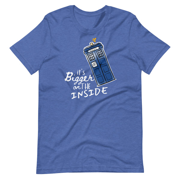 It's Bigger on the Inside T-Shirt Dr Who Police Box Shirt, Time Lord Shirt Whovian T-shirt