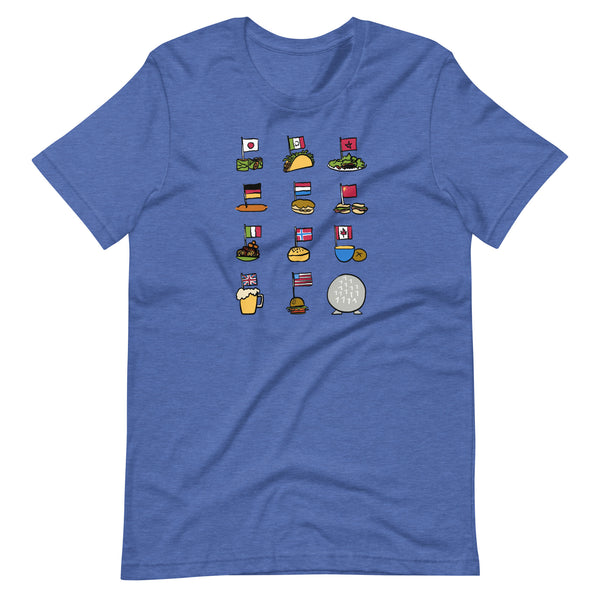 Epcot Flags T-Shirt World Showcase Food and Wine Epcot Countries Disney Food T-Shirt