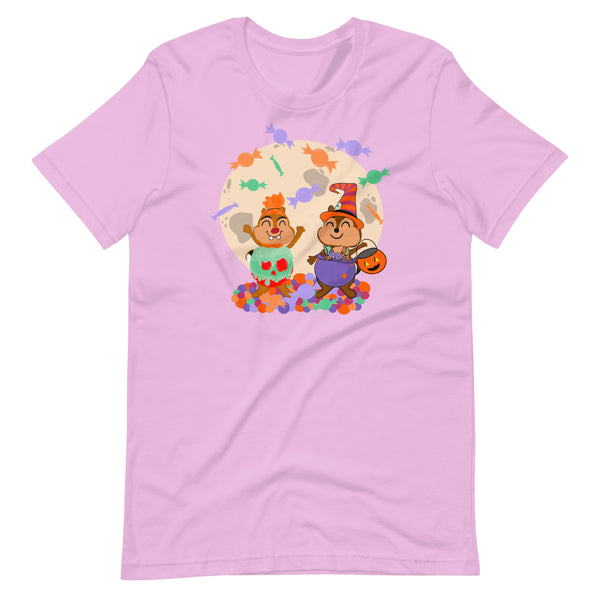 Chip and Dale Disney Halloween Trick or Treat Candy Unisex t-shirt