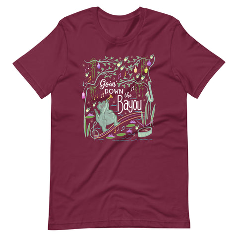 Tiana's Bayou Adventure T-Shirt - READY TO SHIP- Maroon- MEDIUM