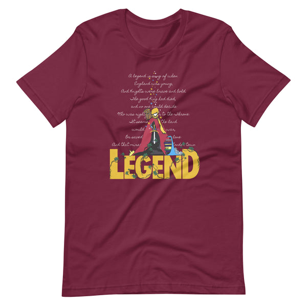 Sword in the Stone, T-Shirt, Legend King Arthur with Archimedes and Merlin Adult Unisex T-Shirt