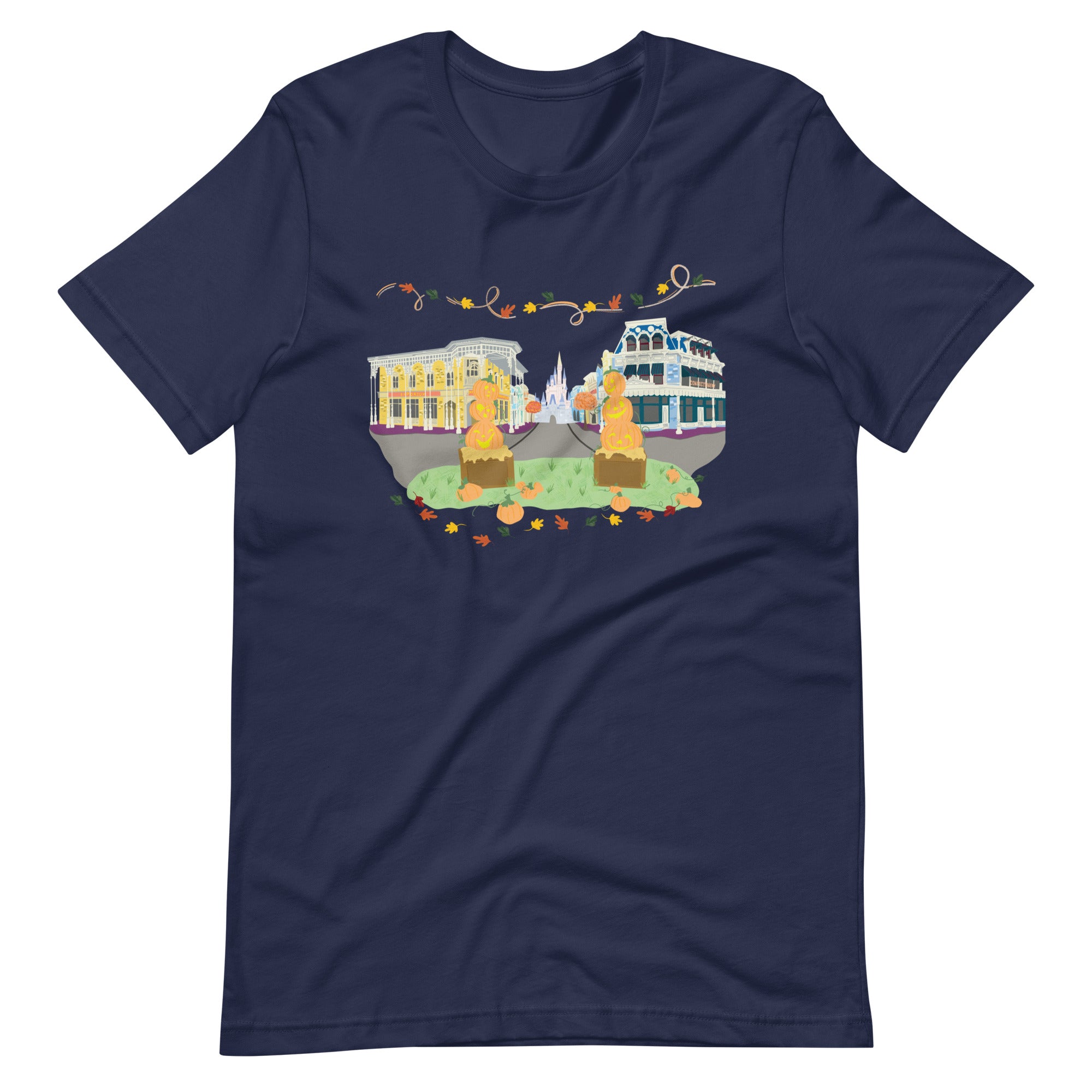 Disney Fall on Main Street USA Magic Kingdom Halloween Unisex t-shirt