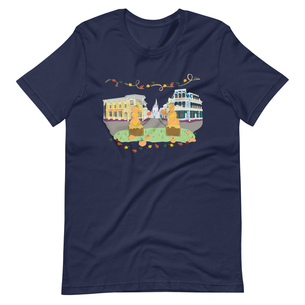 Disney Fall on Main Street USA Magic Kingdom Halloween Unisex t-shirt