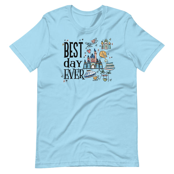 Disneyland Best Day Ever T-Shirt Best Day Ever Disney Trip Disney Castle T-Shirt