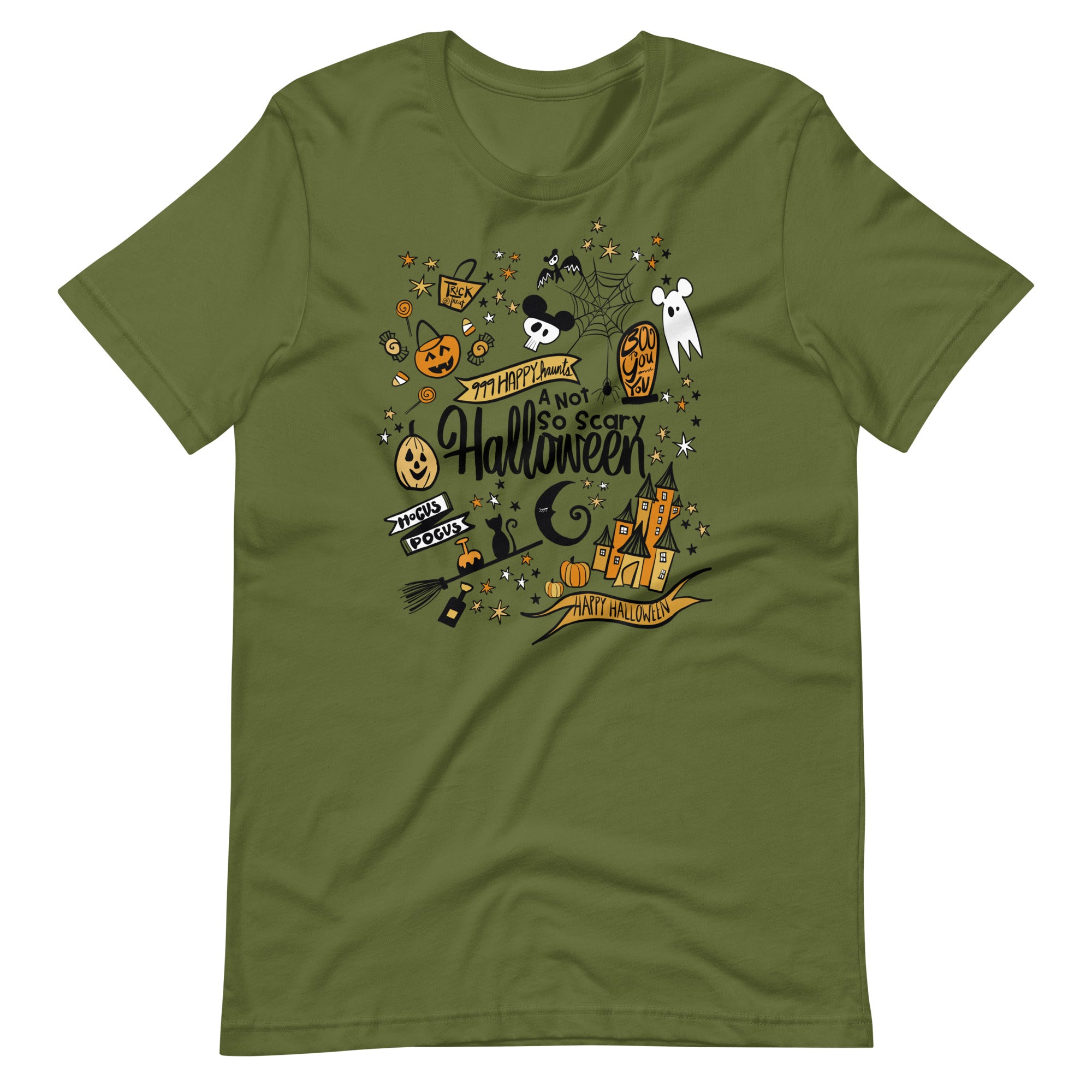 Disney Halloween Party T-Shirt Disney Shirt Not So Scary Halloween Magic Kingdom Party Unisex T-Shirt