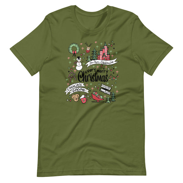 Disney Christmas Party T-Shirt Disney Shirt Very Merry Christmas Magic Kingdom Party Unisex T-Shirt