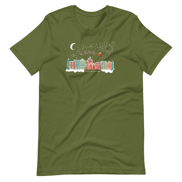 Disney Christmas Main Street T-Shirt Santa Claus And to All a Good Night Christmas T-Shirt