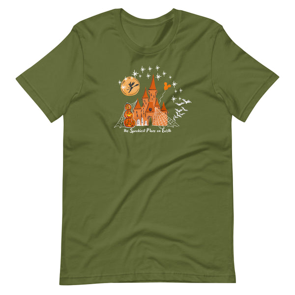 Tink Halloween Castle T-Shirt Tinkerbell Disney Halloween Spookiest Place on Earth T-shirt