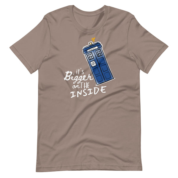 It's Bigger on the Inside T-Shirt Dr Who Police Box Shirt, Time Lord Shirt Whovian T-shirt