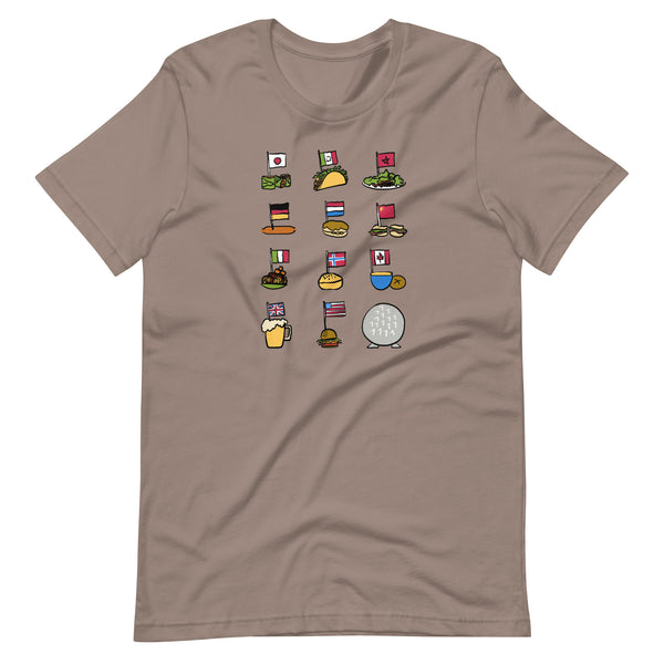 Epcot Flags T-Shirt World Showcase Food and Wine Epcot Countries Disney Food T-Shirt