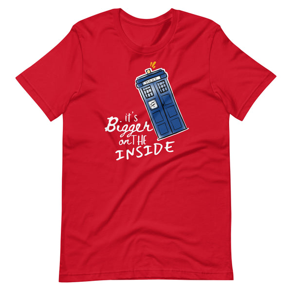 It's Bigger on the Inside T-Shirt Dr Who Police Box Shirt, Time Lord Shirt Whovian T-shirt