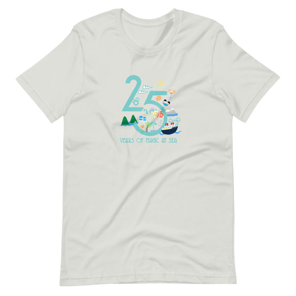 Disney Cruise Line 25 year silver anniversary DCL Disney cruise shirt Unisex t-shirt