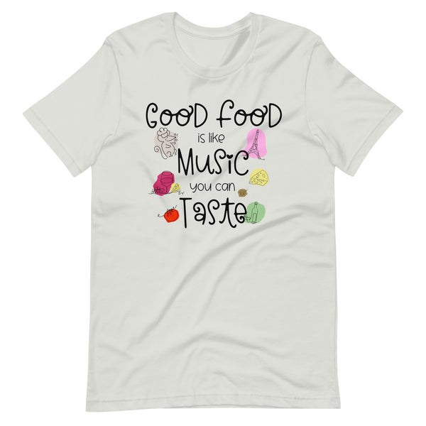 Remy Food and Wine Disney Shirt Food is like Music You Can Taste Epcot Unisex t-shirt