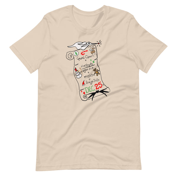 Nightmare Before Christmas List T-Shirt Zero Christmas Disney Shirt Nightmare Christmas T-Shirt