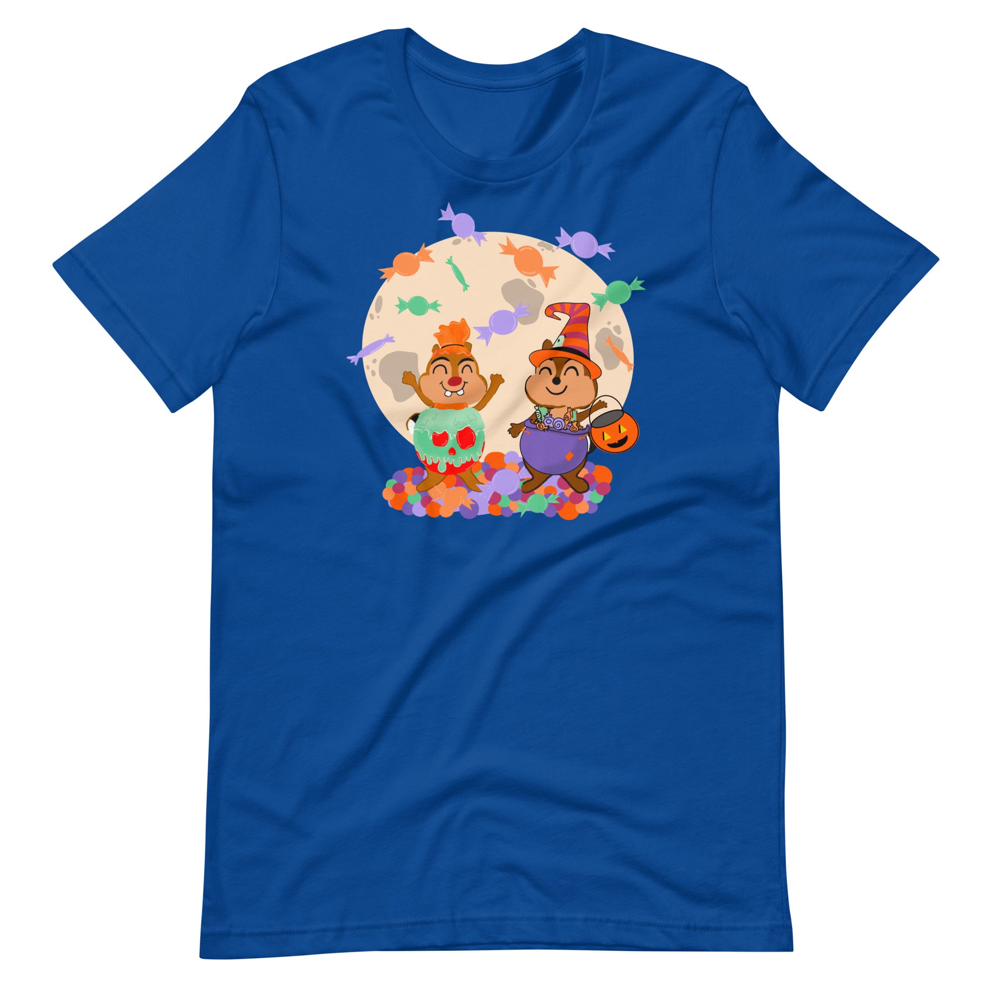 Chip and Dale Disney Halloween Trick or Treat Candy Unisex t-shirt