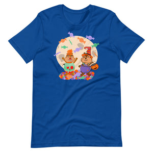 Chip and Dale Disney Halloween Trick or Treat Candy Unisex t-shirt