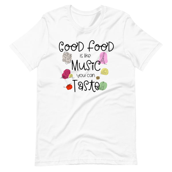Remy Food and Wine Disney Shirt Food is like Music You Can Taste Epcot Unisex t-shirt